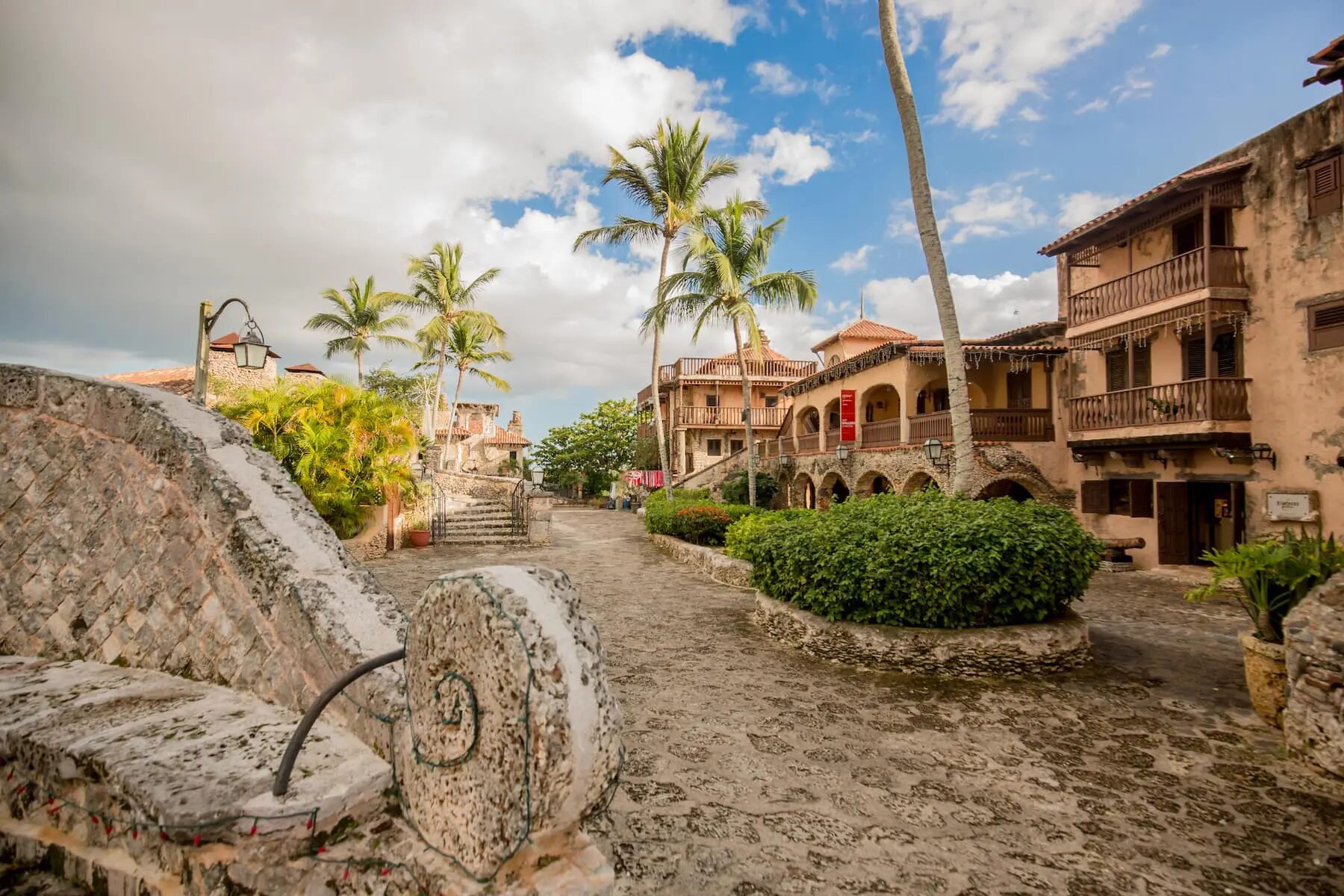 Cobble stone streets at Casa de Campo Resort