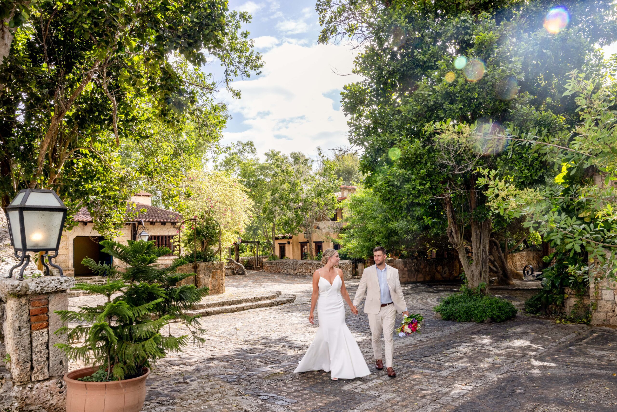 Bride and groom portraits in Dominican Republic