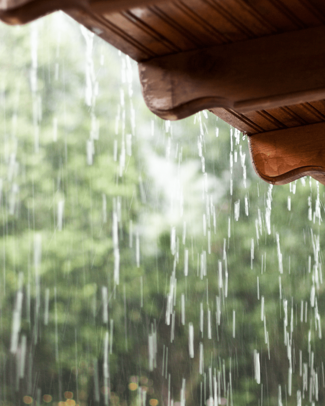 rain during a destination wedding