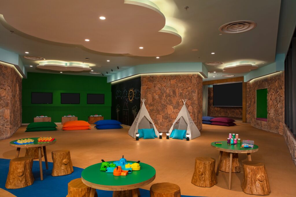 A kids zone at a family friendly All-Inclusive resort