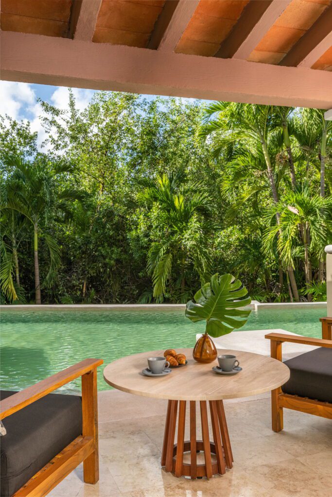 Private pool at an all inclusive resort
