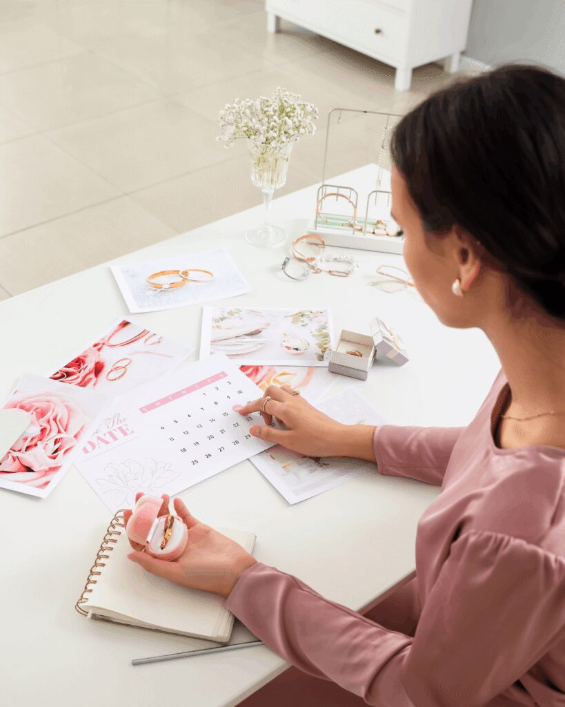 destination wedding travel agent sitting at desk